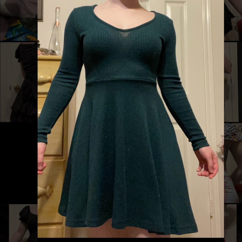 Alya Teal Knit Dress